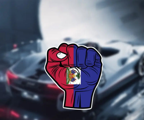 Haiti strong Hand stickers
