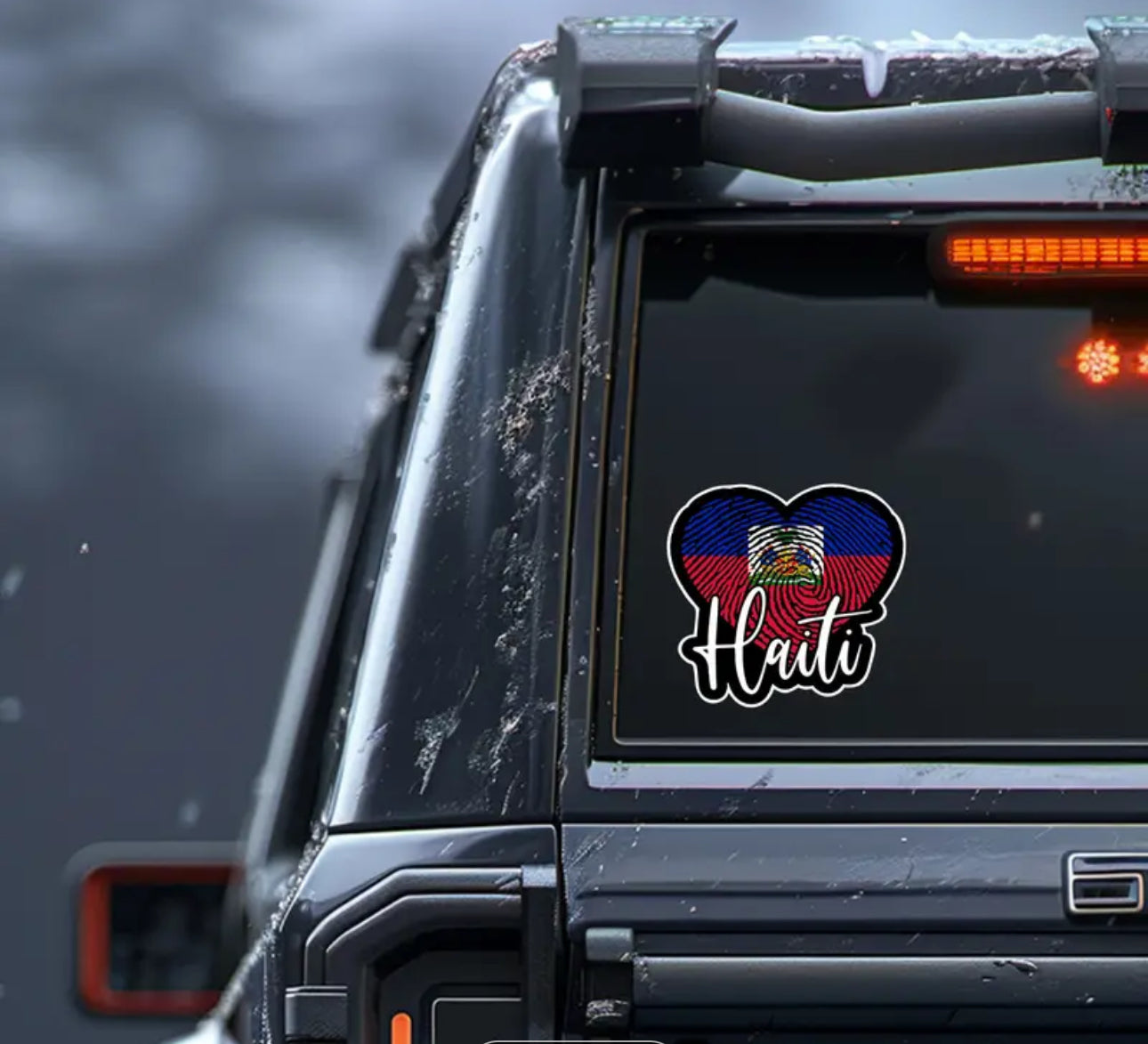 Haitian Heart Sticker
