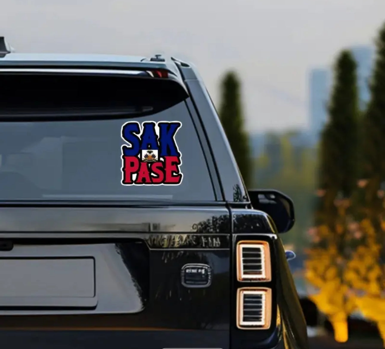 Haitian flag stickers