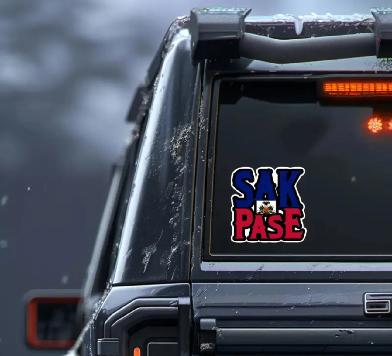 Haitian flag stickers