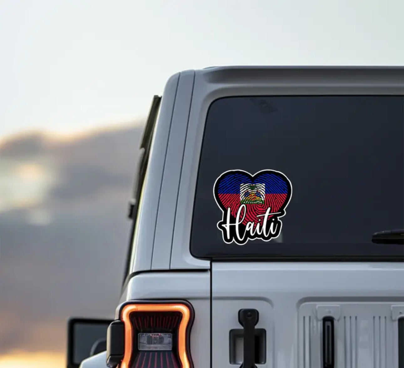 Haitian Heart Sticker