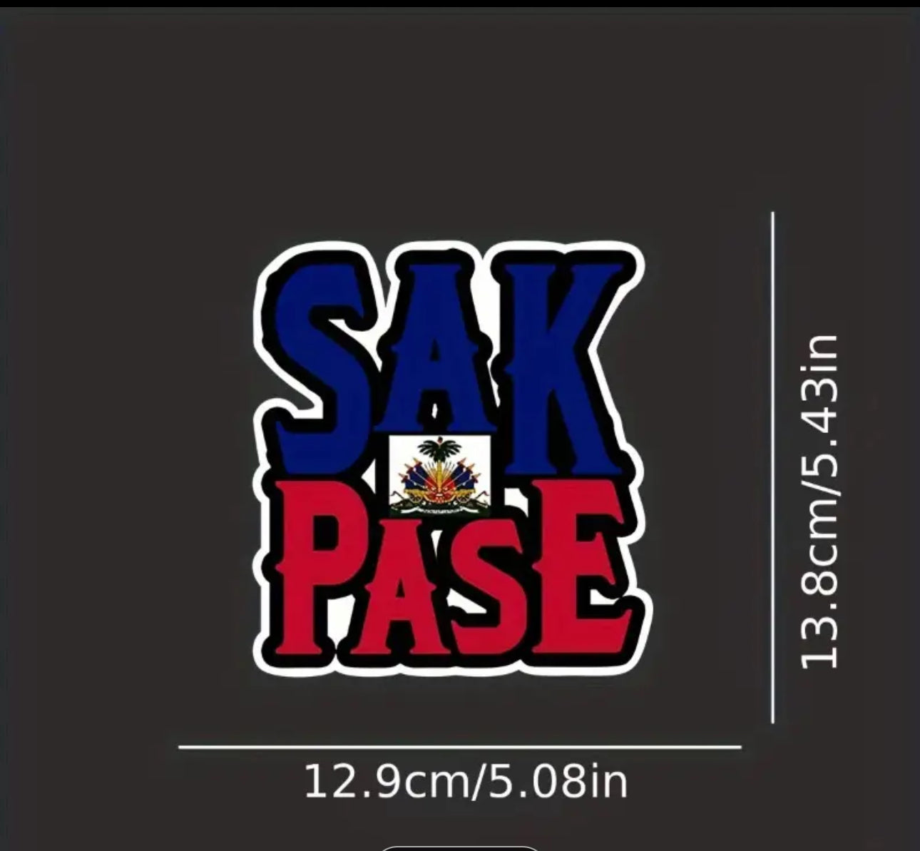 Haitian flag stickers