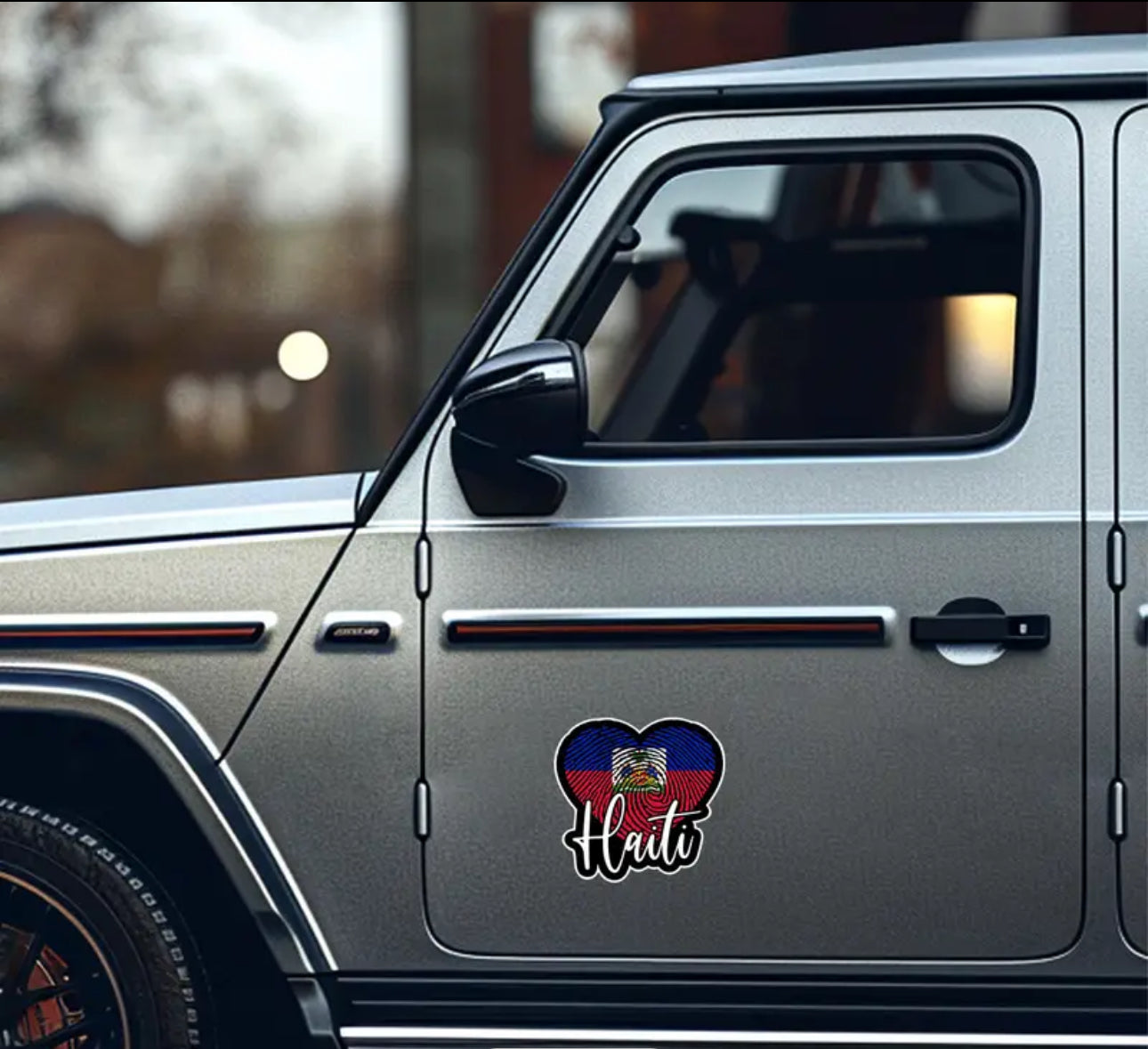 Haitian Heart Sticker